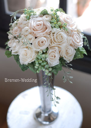 バラのデザインブーケ