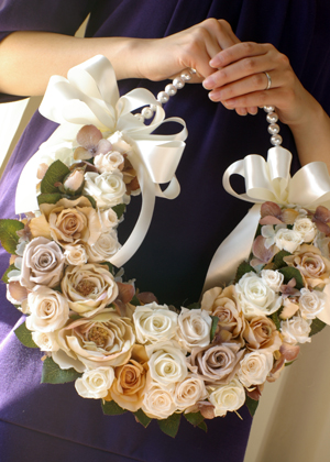 馬蹄型のブーケ