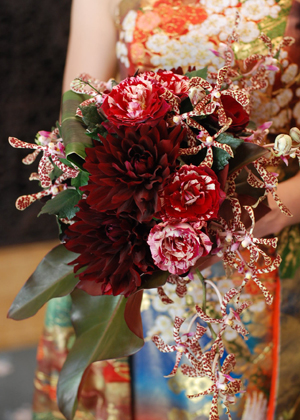 洋ランのデザインブーケ