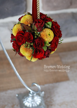 ピンポンマムのボールブーケ