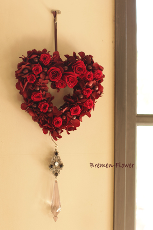 ハートの壁飾り