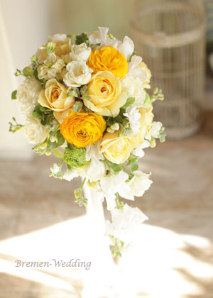 ラナンキュラスのセミキャスケード