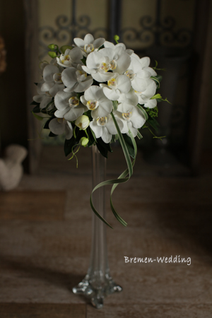 コチョウランのラウンドブーケ