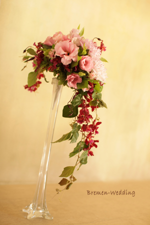 バラのクレッセントブーケ