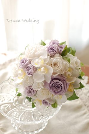 コチョウランのラウンドブーケ