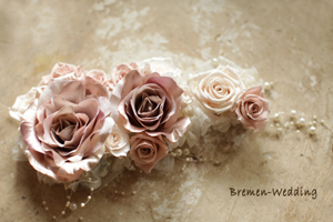 大輪バラのヘッドドレス