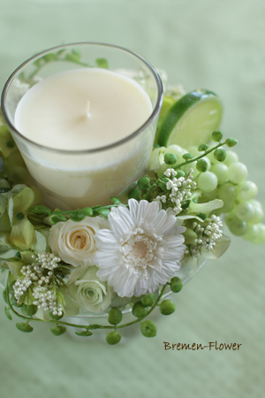 キャンドルアレンジメント