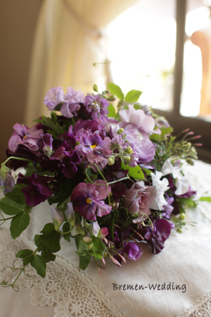 パンジーのブーケ