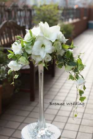 アマリリスのクレッセントブーケ