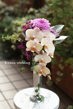 コチョウラン「杏」のブーケ