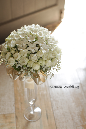 ジャスミンのラウンドブーケ