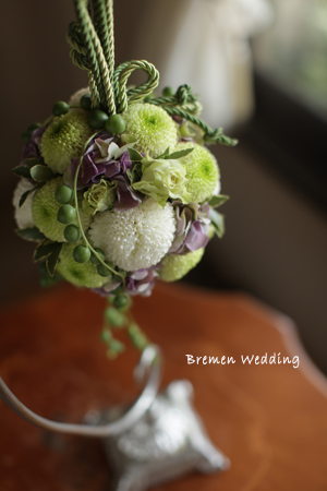 ピンポンマムのボールブーケ