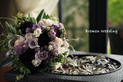 ラベンダー色のブーケ