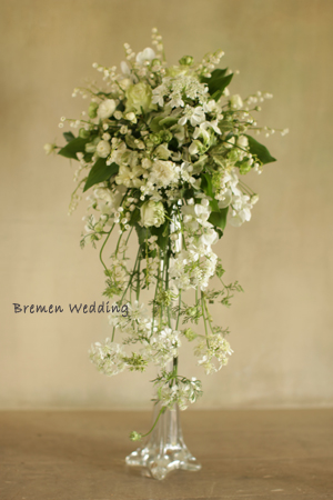 すずらんのウェディングブーケ