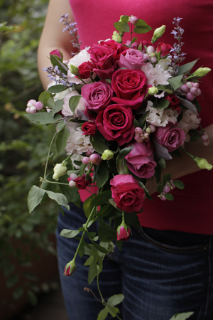 ルビー色のブーケ