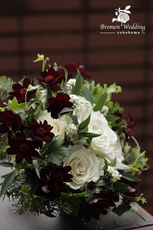 バラのクラッチブーケ