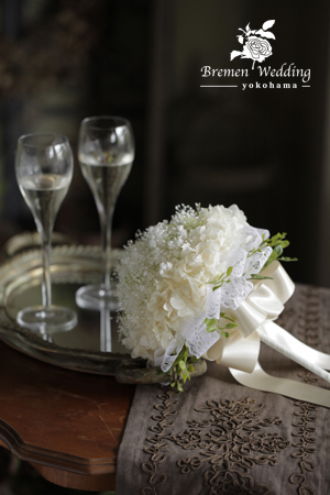 かすみ草　ウェディングブーケ